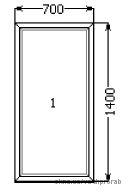 одностворчатое глухое металлопластиковое окно Rehau